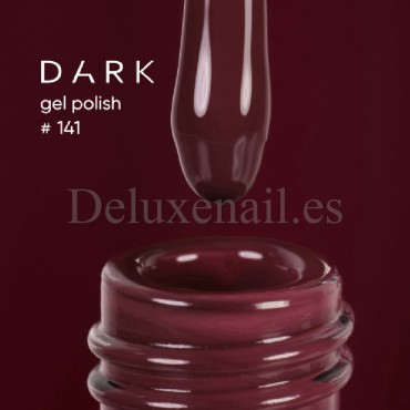 Gel Polish 141 DARK, esmalte semipermanente borgoña, 6 ml