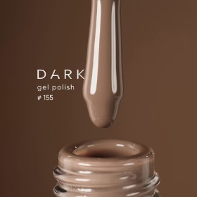 Gel Polish 155 DARK, esmalte semipermanente cacao, 6 ml