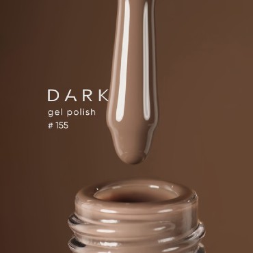 Gel Polish 155 DARK, esmalte semipermanente cacao, 6 ml