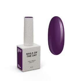 Esmalte Permanente Let’s special Amethyst NAILSOFTHEDAY, Morado oscuro, 10 ml