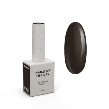 Esmalte Permanente Let’s special Deep Brown NAILSOFTHEDAY, Marrón muy oscuro, 10 ml