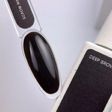 Esmalte Permanente Let’s special Deep Brown NAILSOFTHEDAY, Marrón muy oscuro, 10 ml