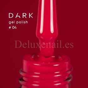 Gel Polish 004 DARK, esmalte semipermanente rojo intenso, 6 ml