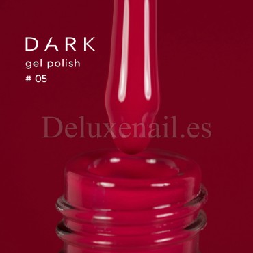 Gel Polish 005 DARK, esmalte semipermanente rojo frambuesa, 6 ml