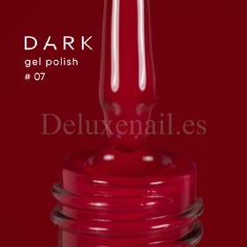 Gel Polish 007 DARK, esmalte semipermanente rojo frambuesa oscuro, 6 ml