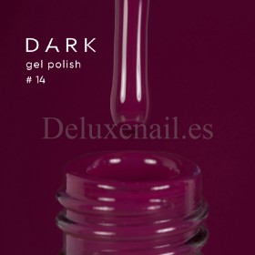 Gel Polish 014 DARK, esmalte semipermanente burdeos, 6 ml
