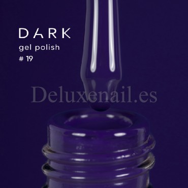 Gel Polish 019 DARK, esmalte semipermanente azul violáceo oscuro, 6 ml