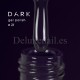 Gel Polish 021 DARK, esmalte semipermanente violeta muy oscuro, 6 ml