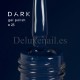 Gel Polish 023 DARK, esmalte semipermanente azul marino oscuro, 6 ml
