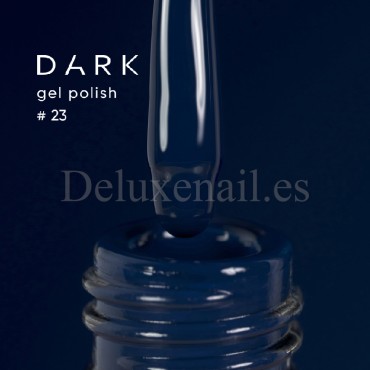Gel Polish 023 DARK, esmalte semipermanente azul marino oscuro, 6 ml