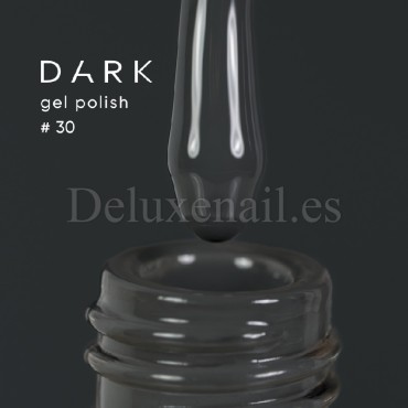 Gel Polish 030 DARK, esmalte semipermanente gris azulado oscuro, 6 ml