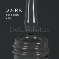 Gel Polish 030 DARK, esmalte semipermanente gris azulado oscuro, 6 ml