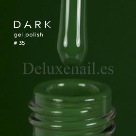 Gel Polish 035 DARK, esmalte semipermanente verde botella, 6 ml