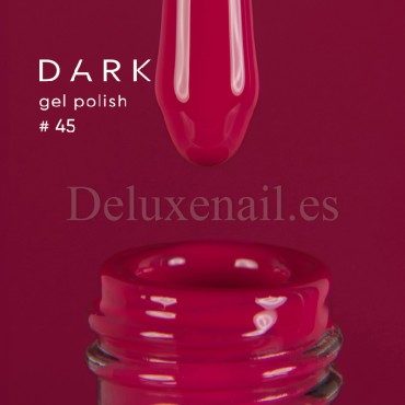 Esmalte Permanente Dark 45, Rojo Carmesí, 6 ml