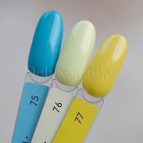Gel Polish 076 DARK, esmalte semipermanente amarillo lima, 6 ml