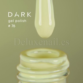 Gel Polish 076 DARK, esmalte semipermanente amarillo lima, 6 ml
