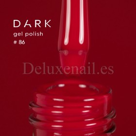 Gel Polish 086 DARK, esmalte semipermanente rojo, 6 ml