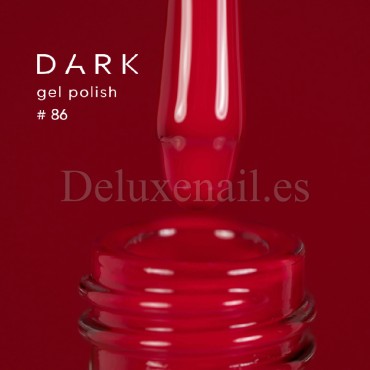 Gel Polish 086 DARK, esmalte semipermanente rojo, 6 ml