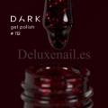 Esmalte Permanente Dark 112, Granate oscuro con purpurina roja, 6 ml