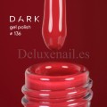Gel Polish 136 DARK, esmalte semipermanente rojo clásico, 6 ml