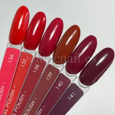 Gel Polish 138 DARK, esmalte semipermanente rojo oscuro, 6 ml