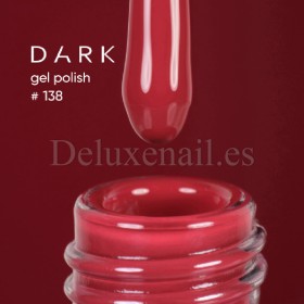 Esmalte Permanente Dark 138, Rojo oscuro, 6 ml