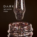 Gel Polish 164 DARK, esmalte semipermanente marrón con microbrillo, 6 ml