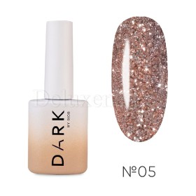 Gel Polish Flash 05 DARK, esmalte reflectante beige rosado, 10 ml