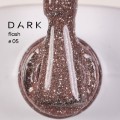 Gel Polish Flash 05 DARK, esmalte reflectante beige rosado, 10 ml