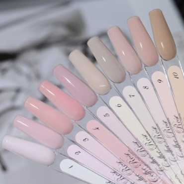 Liquid Polygel Coffee Rose 05 DE LA RO, polygel líquido de color violeta, 15 ml