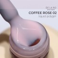 Liquid Polygel Coffee Rose 02 DE LA RO, polygel líquido de color violeta claro, 15 ml