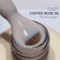 Liquid Polygel Coffee Rose 06 DE LA RO, polygel líquido de color beige porcelana, 15 ml