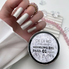 Dazzl Gel 01 DE LA RO, gel constructor de color, 15 gr