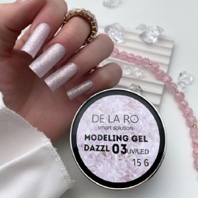 Dazzl Gel 03 DE LA RO, gel constructor de color, 50 gr