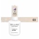 Base New France Shimmer 03 DE LA RO, base camuflaje, arena con micro brillo, 15 ml