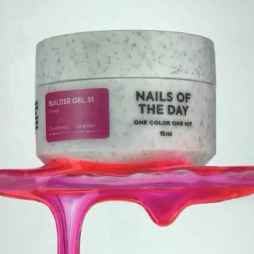 Builder Gel Vitrage 51 NAILSOFTHEDAY, 15 ml