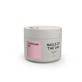 Cover Base 03 NAILSOFTHEDAY, base camuflaje, melocotón, 30 ml