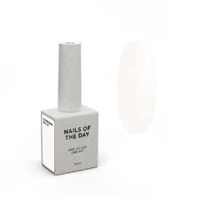 Cover Base Milk 01 NAILSOFTHEDAY, base camuflaje, blanco lechoso, 10 ml