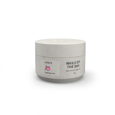 Love is Clear NAILSOFTHEDAY, gel chicle transparente para diseños 3D, 15 gr