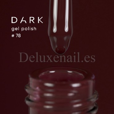 Gel Polish 078 DARK, esmalte semipermanente borgoña, 6 ml
