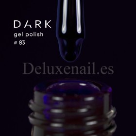 Gel Polish 083 DARK, esmalte semipermanente azul muy oscuro, 6 ml