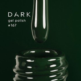 Gel Polish 167 DARK, esmalte semipermanente verde oscuro, 6 ml