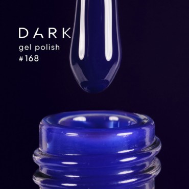 Gel Polish 168 DARK, esmalte semipermanente azul, 6 ml