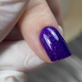 Gel Polish 170 DARK, esmalte semipermanente morado con microbrillo, 6 ml