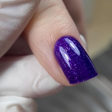 Gel Polish 170 DARK, esmalte semipermanente morado con microbrillo, 6 ml