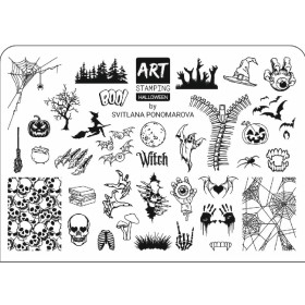 Placa Pequeña Halloween Vakula