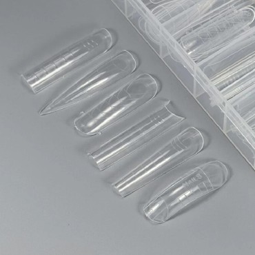 Kit de Tips Dual Form Pro Mix 6 (Type 11) NAILSOFTHEDAY, 144 uds, 12 medidas