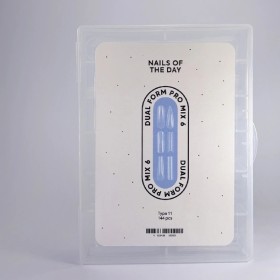 Kit de Tips Dual Form Pro Mix 6 (Type 11) NAILSOFTHEDAY, 144 uds, 12 medidas