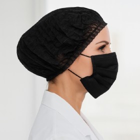 Gorros desechables, Negro, 20 uds