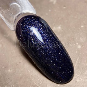 Gel Polish 114 DARK, esmalte semipermanente azul con microbrillo, 6 ml